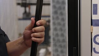 Multi Slide Stacking Pleated Screen Tensioning + Adjustments (Part 9 of 10)