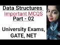 Data Structures MCQ Questions for GATE & NET 📚