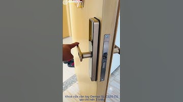 Khoá cửa gỗ thông minh Demax SL-C320 CG App wifi #khoadientu #khoavantay