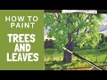 How to paint trees and leaves