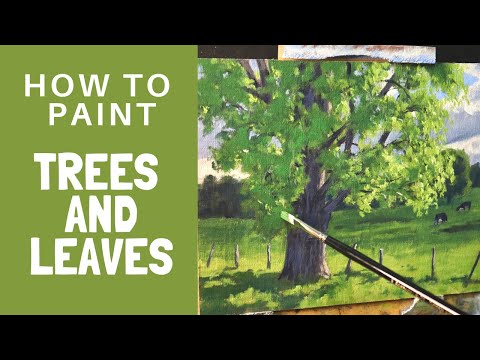 How to Paint TREES and LEAVES