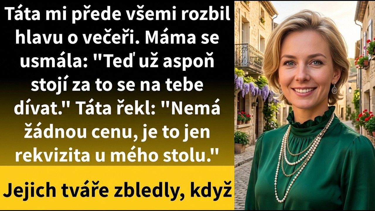 Seděla jsem u rodinné večeře, když mě otec popadl za zátylek a vrazil mi obličej přímo do talíře s lososem. Jeho žena se usmála: "Teď už aspoň stojíš za pohled." Celý život mě kontroloval,...