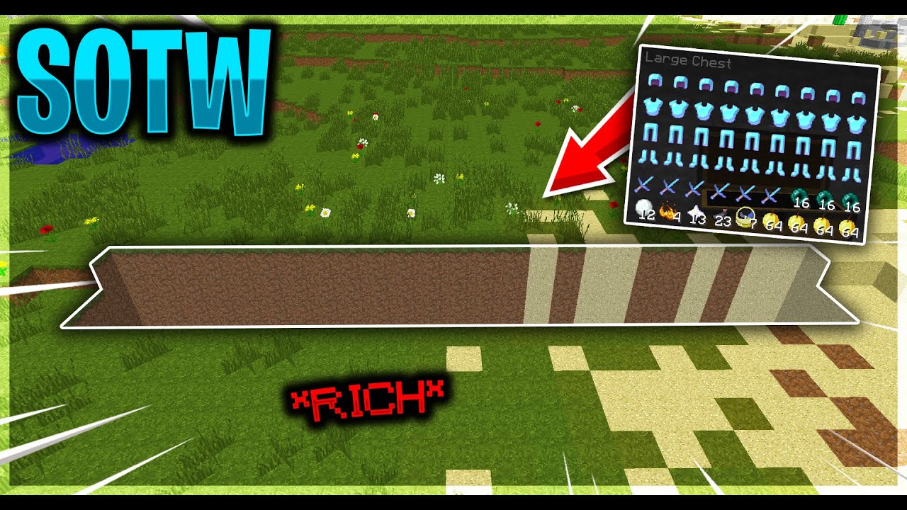 LIVING IN A FALLER *RICH SOTW* (DUO SERIES #1) | Minecraft HCF