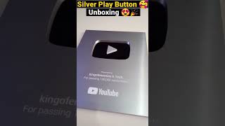 Silver Play Button Unboxing with You Guys!!!! #family #shorts #support