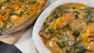 Easy Creamy chicken and spinach