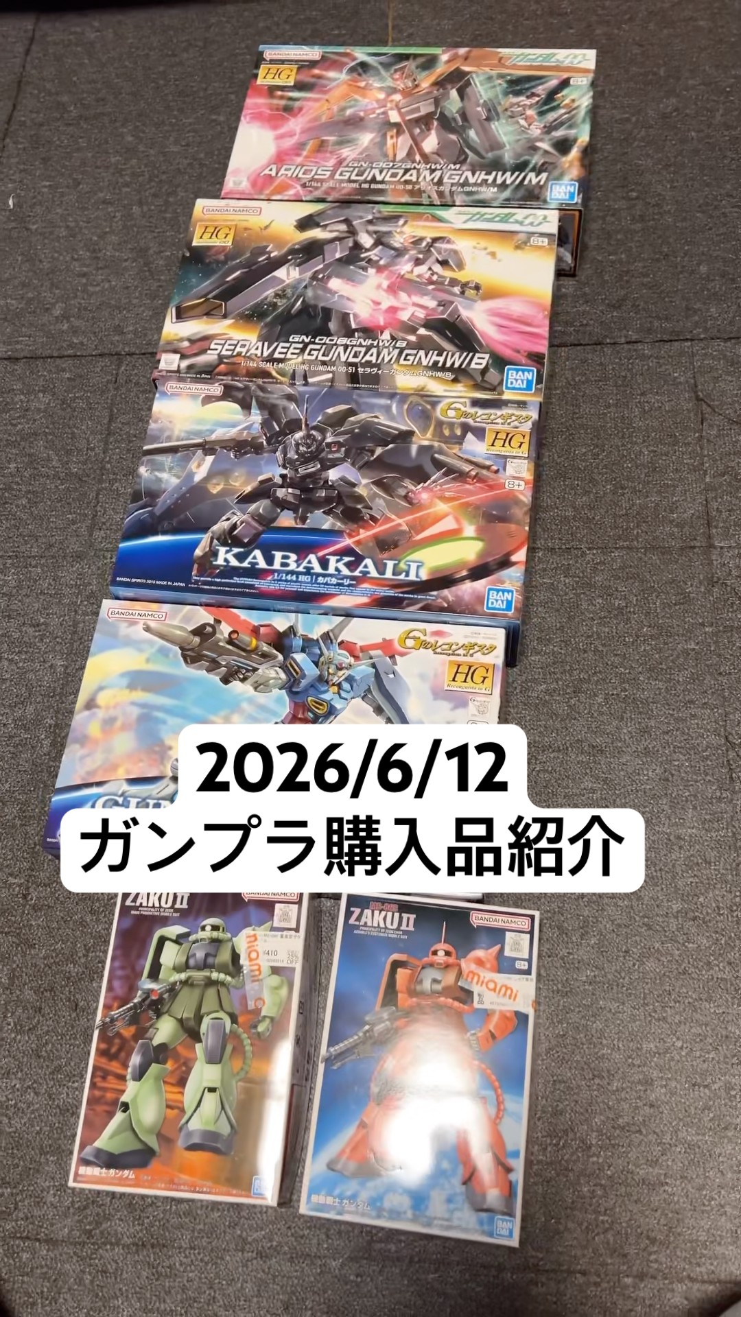 2026/6/12 ガンプラ購入品紹介！HGアリオスガンダムGNHW／Mに