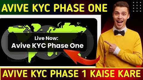 AVIVE KYC PHASE ONE | AVIVE KYC KAISE KARE | AVIVER NETWORK KYC | AVIVE KYC | AVIVE
