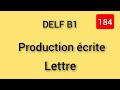 Lettre 1 delf b1 production crite