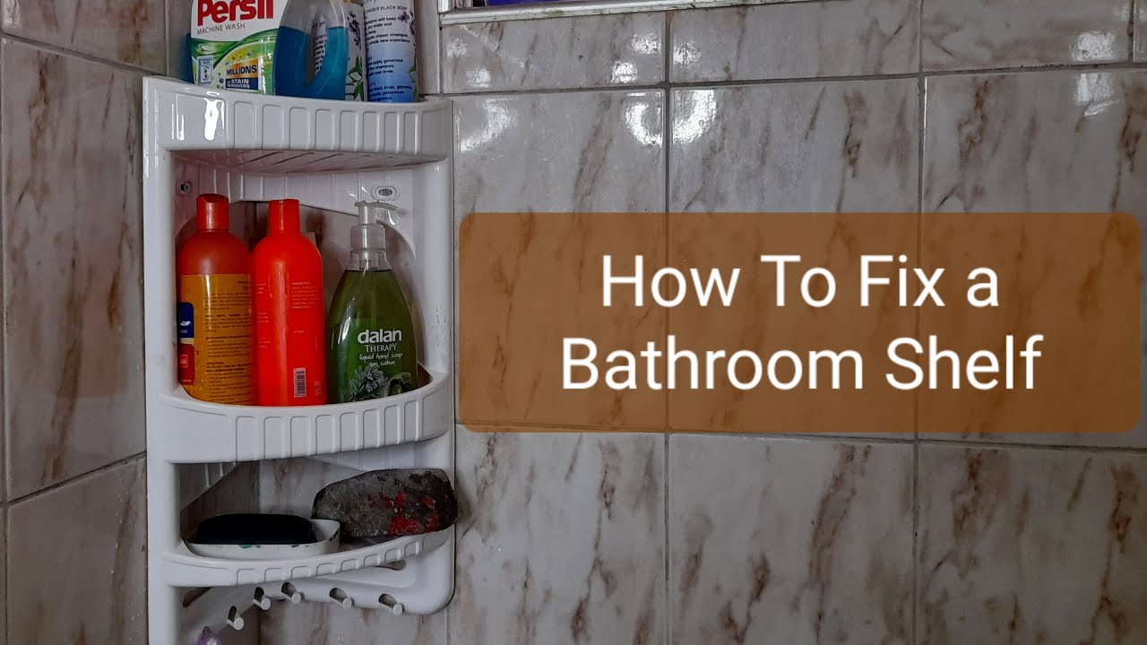 Fixing a Bathroom Shelf on Ceramic Tiles | How to drill though Ceramic ...