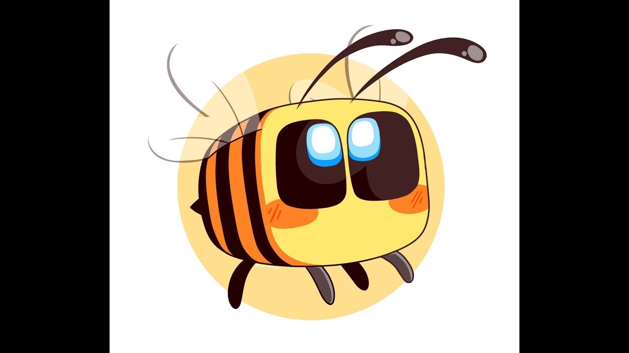 Как нарисовать пчелку из майнкрафта