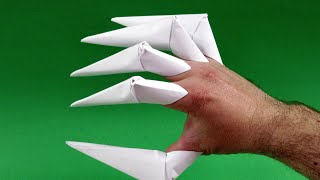 Как сделать когти из бумаги пошаговая инструкция