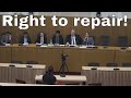 Louis rossmann vs technet antiright to repair lobbyist christina fisher