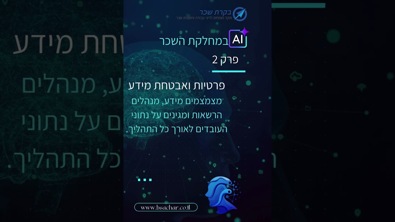 AI במחלקת השכר: מדריך מעשי להטמעה, בקרה וניהול סיכונים
