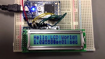 Test of control 16 Characters * 2 lines Text LCD and Timer using mbed