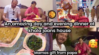 KHALA JAAN KE GHAR DINNER 🥘 | PAPA KA SPECIAL GIFT MAMA KE LIYE 🥰|