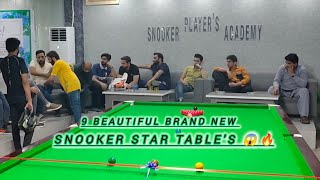 Player's Snooker Academy | 9 Beautiful Brand New Tables | Mubeen Butt 👍 #pakistansnooker