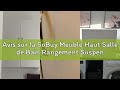 Avis sur la SoBuy Meuble Haut Salle de Bain Rangement Suspendu Armoire Murale avec Étagère Réglable