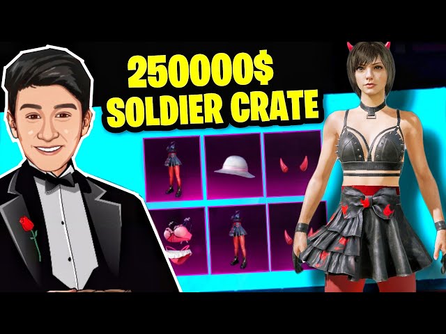 PUBGM New Crate Opening 250000$ | New Soldier Crate Opening | Little Ramish #pubgmobile #pubg #bgmi class=