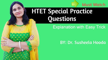 Part-18: HTET Special Questions of Digital Electronics |TGT|PGT|Gate|UGC-NET