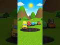 Funny Cars Falling in Pit 😂 #KidsVideo #Cartoon #FunnyCars #ViralShorts #KidsFun