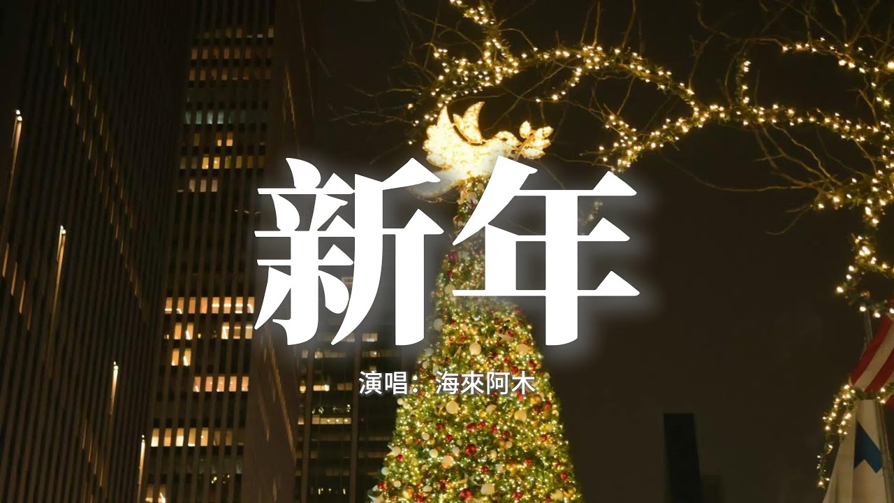 海來阿木 - 新年『願你抬頭是煙火星辰，願你所願都能夠成真，願你歲月無恙且悠長，年年奔走在熱愛裡生活全是希望。』【動態歌詞MV】