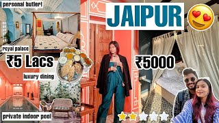 I STAYED At ₹5 Lacs Hotel VS. ₹5000 Hotel😍💰 / Jaipur Vlog!