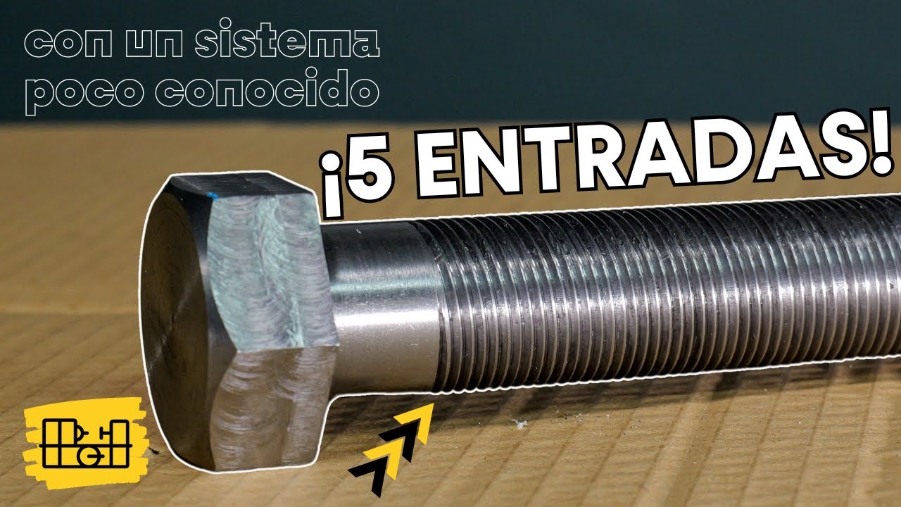 РЕЗЬБА с 5 заходами на ТОКАРНОМ СТАНКЕ. (ВИНТ) #резьба #токарный станок #механическая обработка