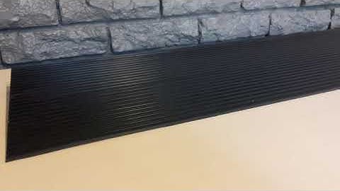 Ruedamann Threshold Ramp, 1500 LBS Capacity, Wide Natural Rubber Wheelchair Ramp