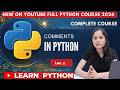 Python Comments Tutorial for Beginners | #, Triple Quotes Explained #shorts