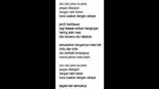 sani sudin _  ke pintu kasihmu