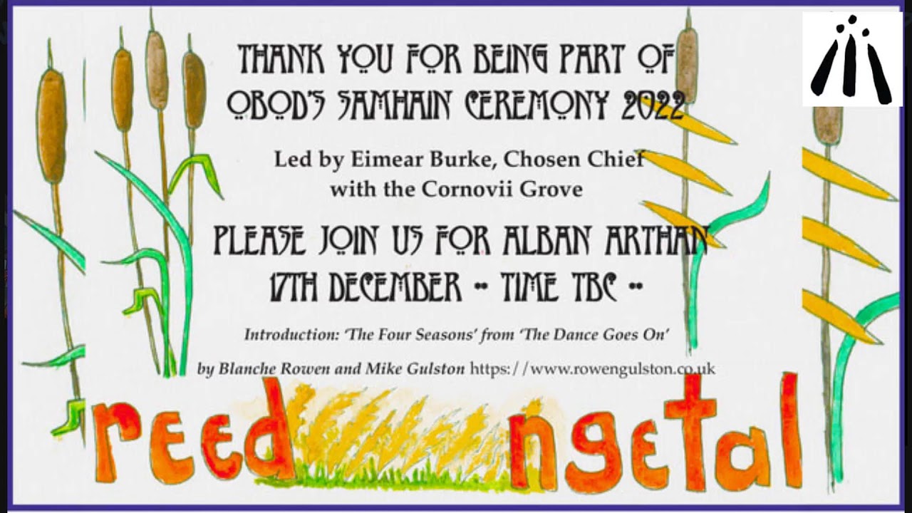 Онлайн-церемония Самайна Ордена бардов Оватов и друидов 2022 года