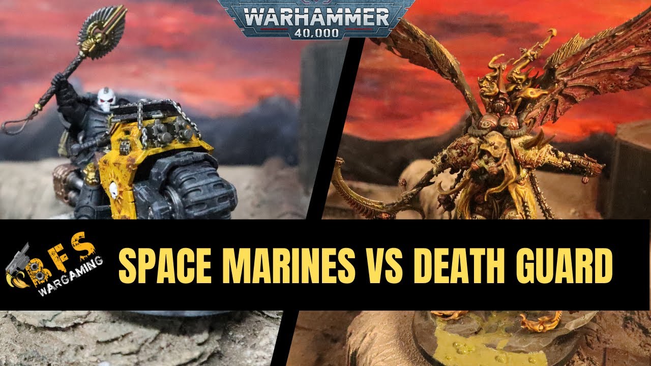 Space Marines vs Death Guard Warhammer 40k Battle Report 10th Edition ...