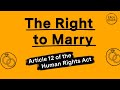 To right to marry explained in 2 minutes!