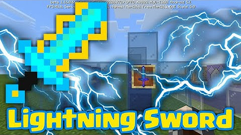 How to make a Lightning Sword in Minecraft using a Command Block