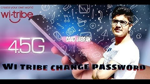 Wi tribe password change