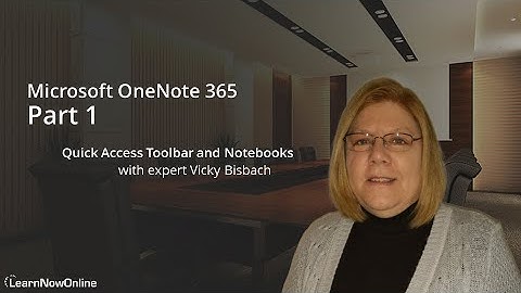Microsoft OneNote 365: Quick Access Toolbar