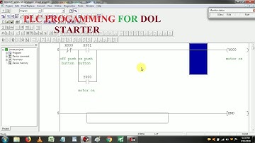 DOL STARTER IN  PLC PROGRAMMING