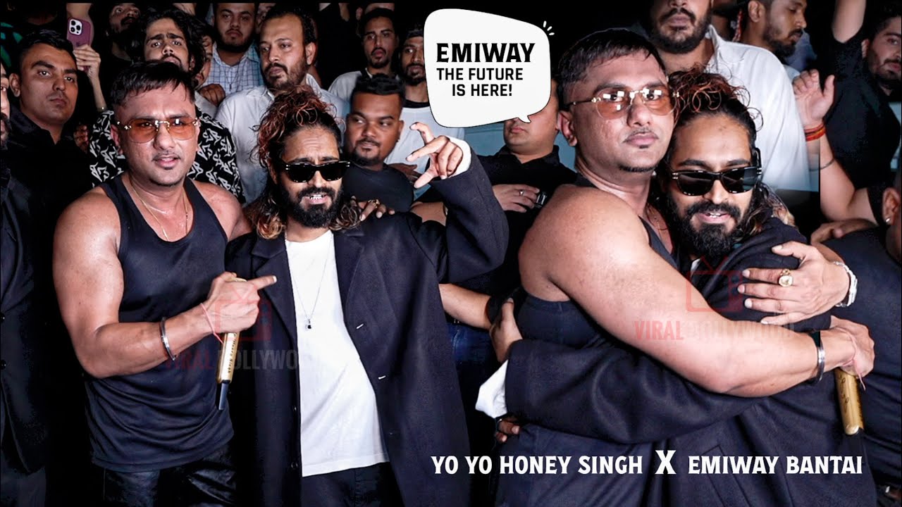 The Future is Here - Yo Yo Honey Singh Praise and HUG Emiway ...