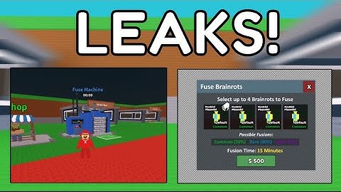 😎 FUSE MACHINE LEAKS & MORE IN STEAL A BRAINROT  (Roblox)
