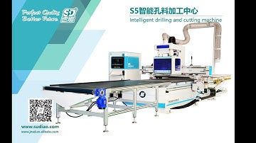 SUDIAO CNC Nesting Machine with Loading&Unloading. Label Printer