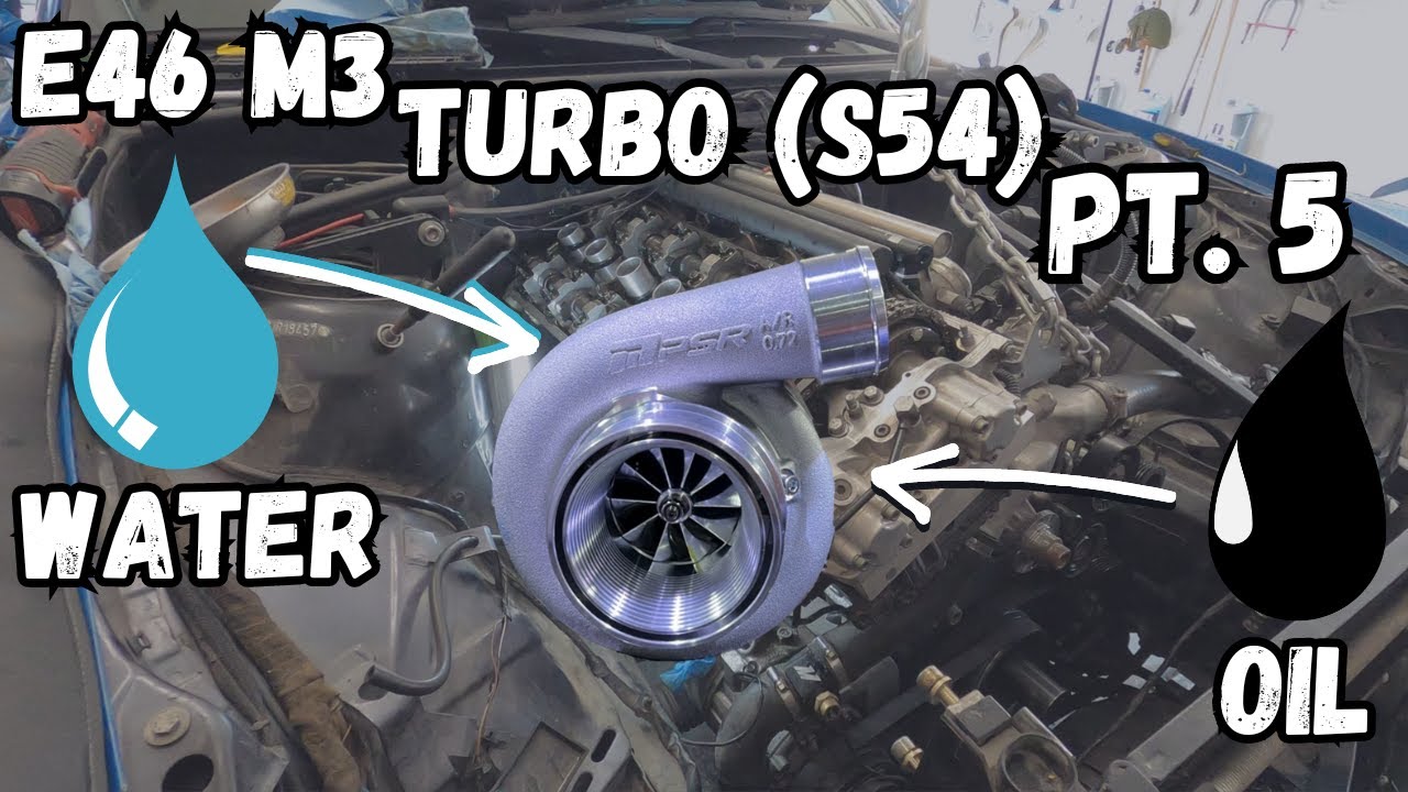 E46 M3 Turbo (S54) Part 5 Turbo Oil & Water Feed/Drain Locations
