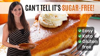 You’ll Never Know It’s Sugar-Free: KETO PUMPKIN PIE by Wholesome Yum 23,019 views 1 year ago 6 minutes, 18 seconds