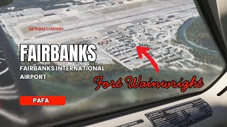 Landing in Fairbanks Alaska | Fairbanks International Airport (PAFA) #landingvideo #fs24