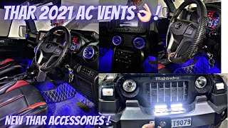 Mahindra THAR 2021 Modified | Mahindra THAR (Phone App Controlled AC VENTS) | THAR 2021 Accessories