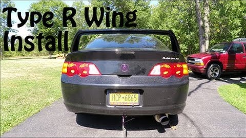 Installing a Type R Wing on my RSX