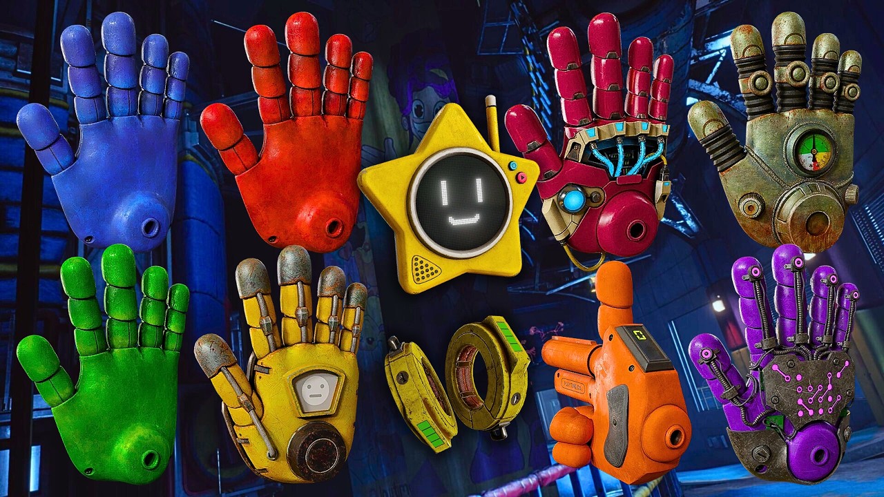 All GRABPACK Hands and Items - Poppy Playtime (1-5) - YouTube