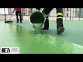 Tennis court resurfacing acrylic coating