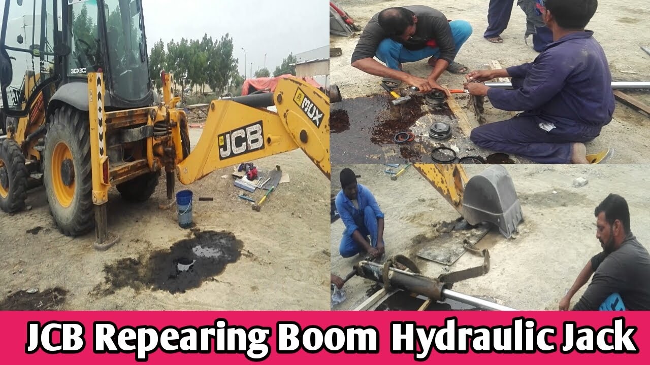 How To Reapair JCB Hydraulic Jack JCB 3CX REPAIR CYLINDER PUMPA
