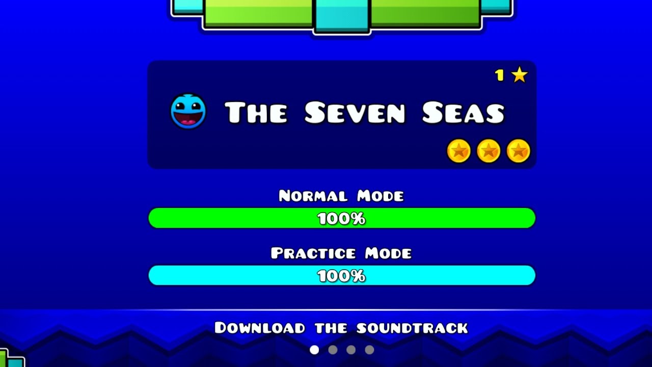 "THE SEVEN SEAS" COMPLETO 3 COINS RATE EASY Geometry Dash Meltdown ...