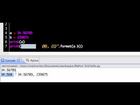 Intro To Python: Print format advanced - YouTube